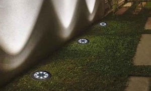 Solar-Powered 8-LED Pathway Disk Lights (4-, 8-, 12-, or 16-Pack) - Best2Try