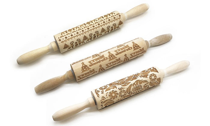 Embossing Cookie Dough Rolling Pin - Best2Try