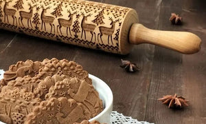 Embossing Cookie Dough Rolling Pin - Best2Try