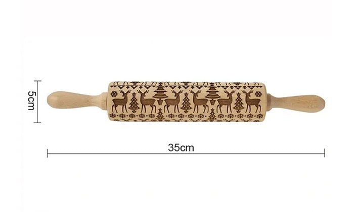 Embossing Cookie Dough Rolling Pin - Best2Try