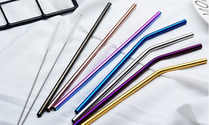 Stainless Steel Straws with Brush (8-Pack) - Best2Try