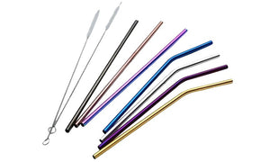 Stainless Steel Straws with Brush (8-Pack) - Best2Try