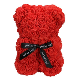 A Beautiful Handmade Rose Bear For Her (25cm) - Best2Try