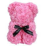 A Beautiful Handmade Rose Bear For Her (25cm) - Best2Try